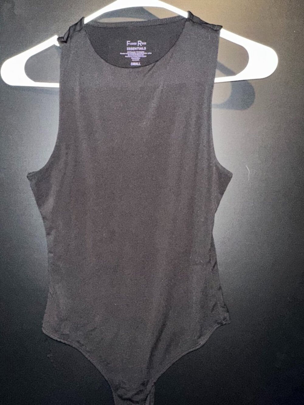 Size Small Black Colored Bodysuit Tank